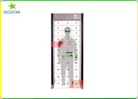 Exposição de controle remoto IP68 do LCD do detector de metais do quadro de porta com alarme sadio fornecedor
