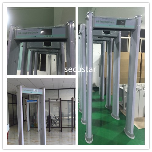 O detector de metais cilíndrico impermeável do quadro de porta projetado pode ser usado em bancos da nação 0