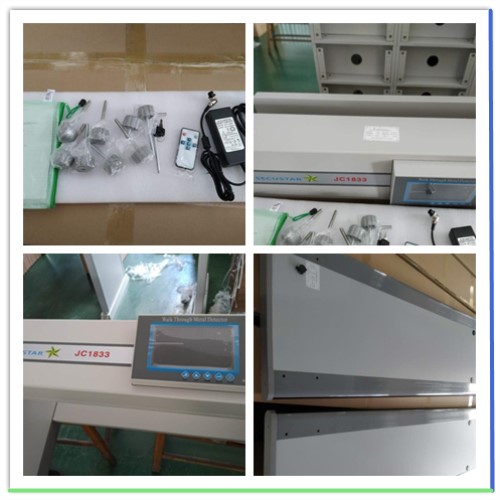 Exposição de controle remoto IP68 do LCD do detector de metais do quadro de porta com alarme sadio 0