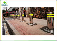 Postes de amarração retráteis automáticos do estacionamento, altura de aumentação hidráulica dos postes de amarração 600mm fornecedor