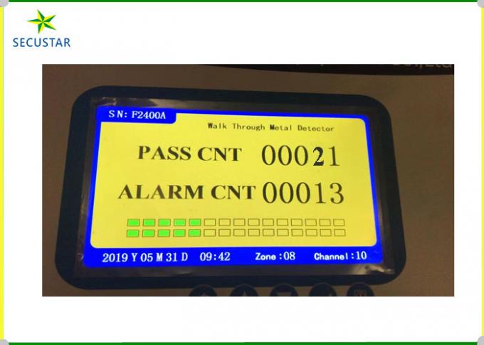 Detector de metais da arcada do alarme da segurança monitor do LCD de 7 polegadas para a entrada da porta da escola 1